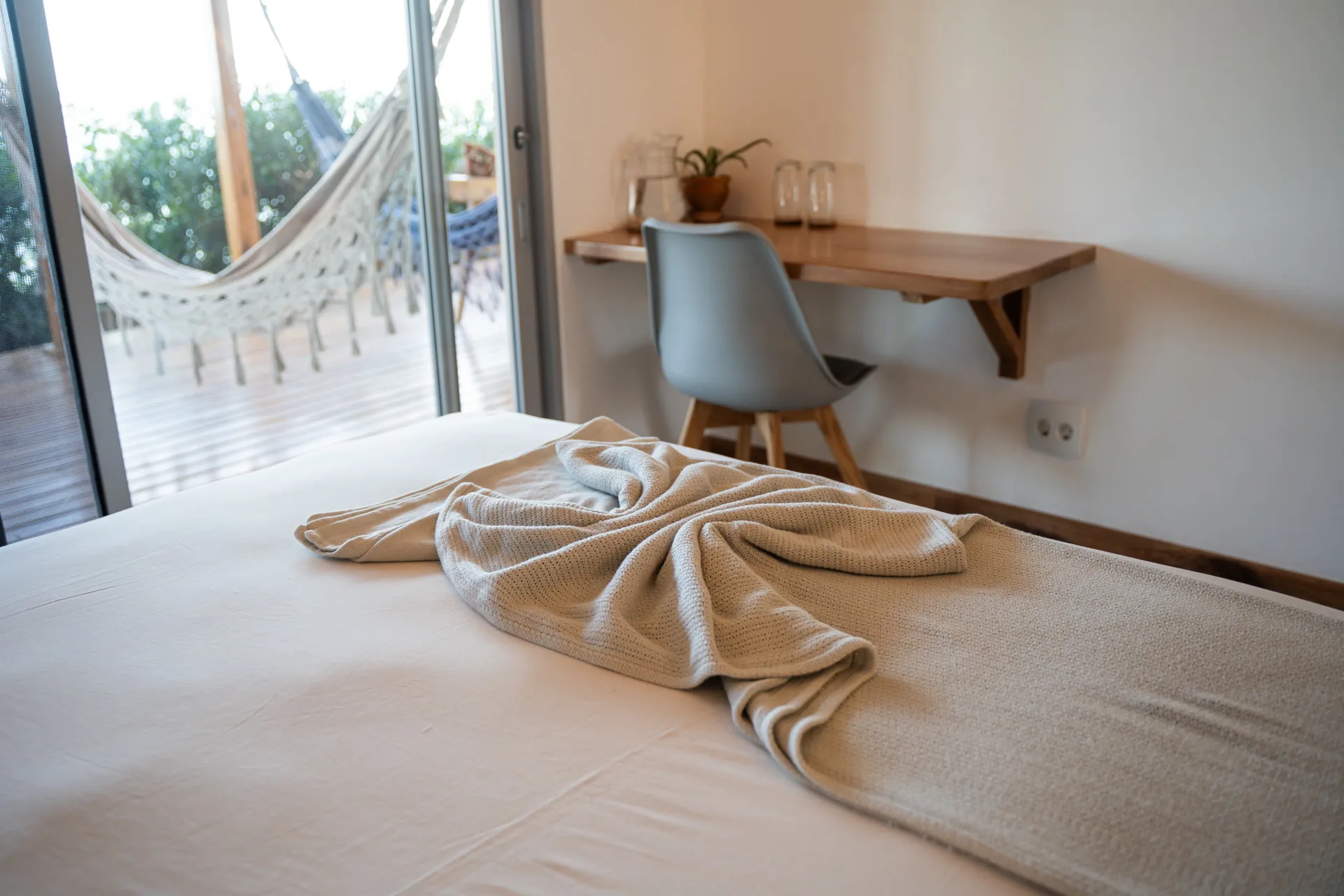 Restful bedroom interior