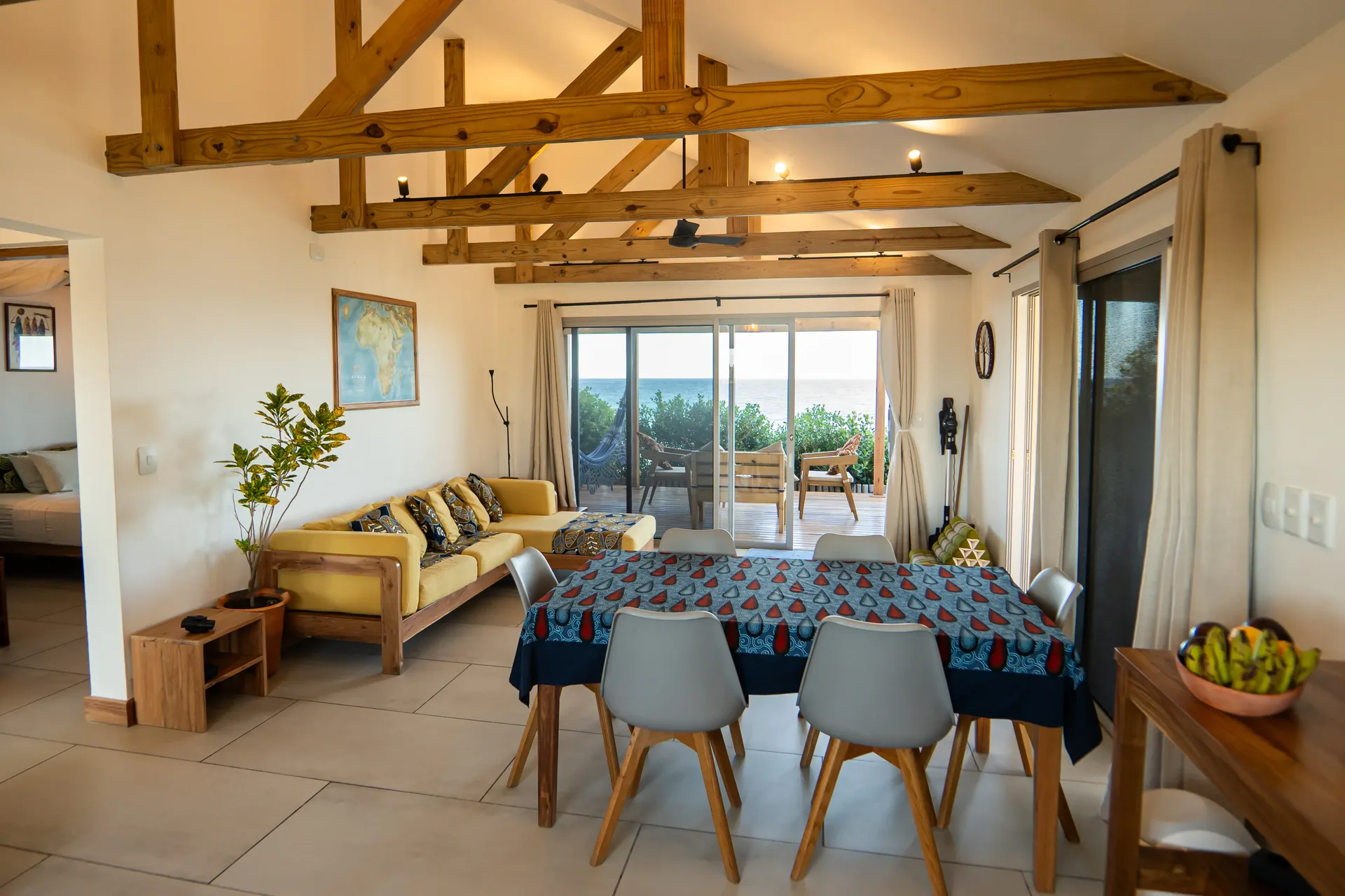 Sunset atmosphere at the property